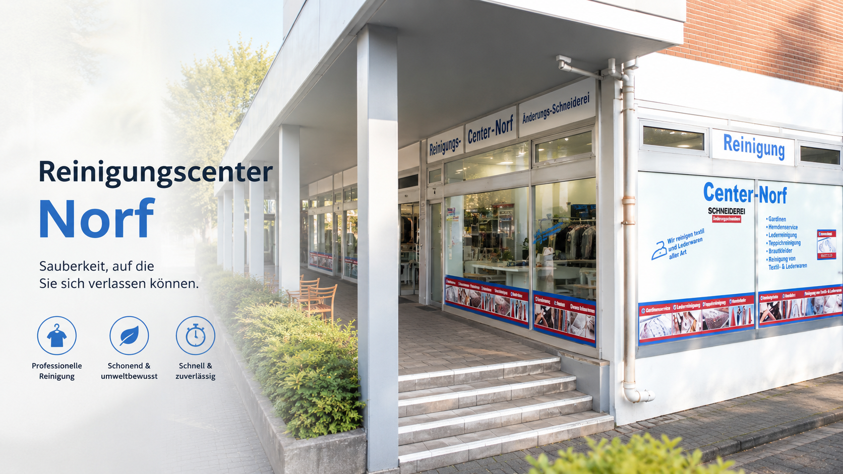 Reinigungscenter Norf — Sauberkeit, auf die Sie sich verlassen können.